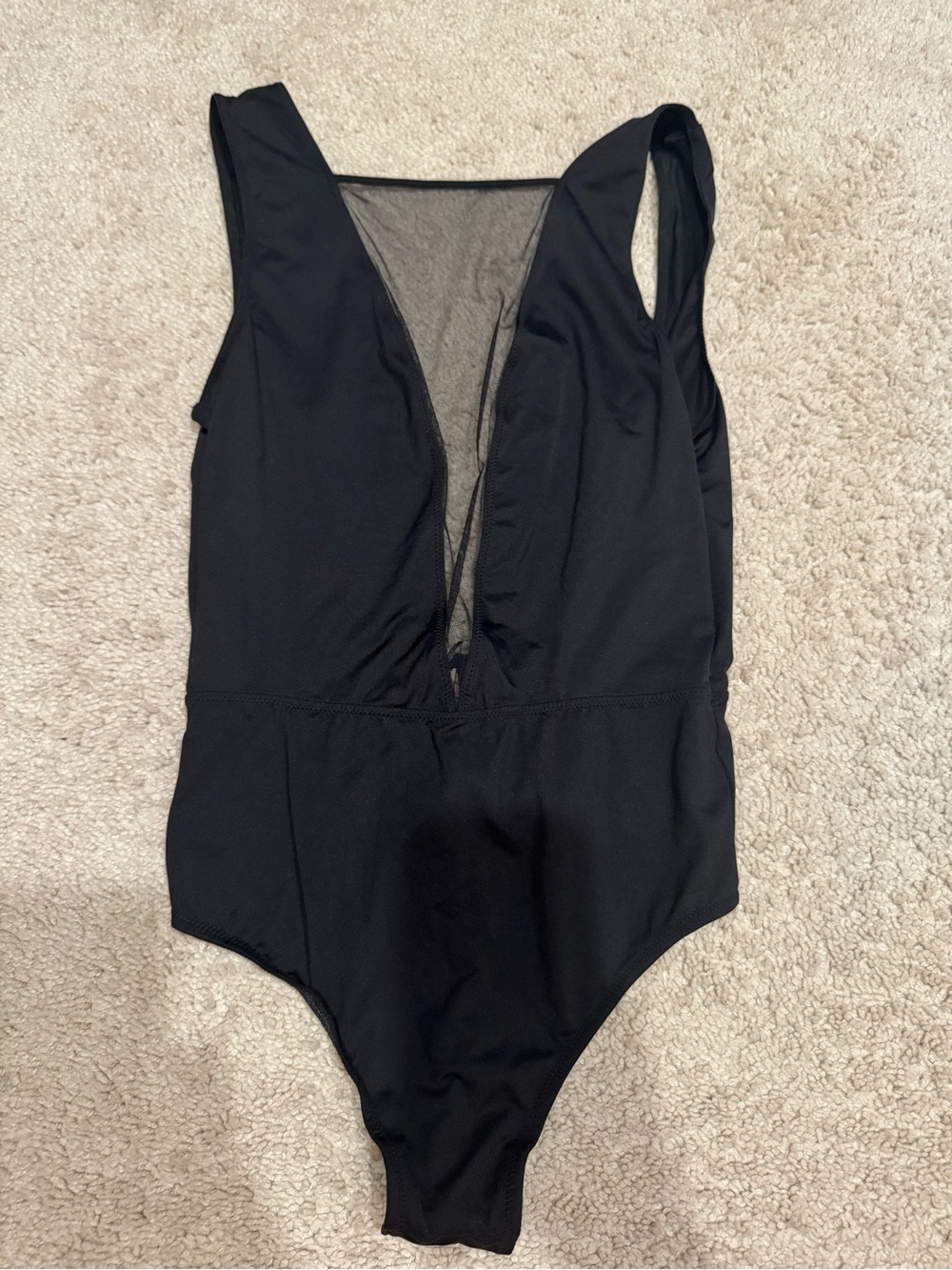 Victoria's Secret Black One-Piece mesh bodysuit